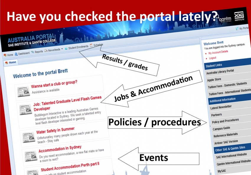 The portal is full of ever changing opportunities
